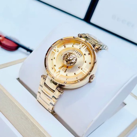Versace Gold Women\'s Luxury 38mm Watch main image 4